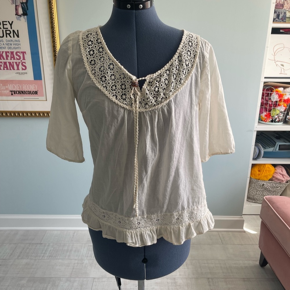 Lucky Brand size small boho blouse